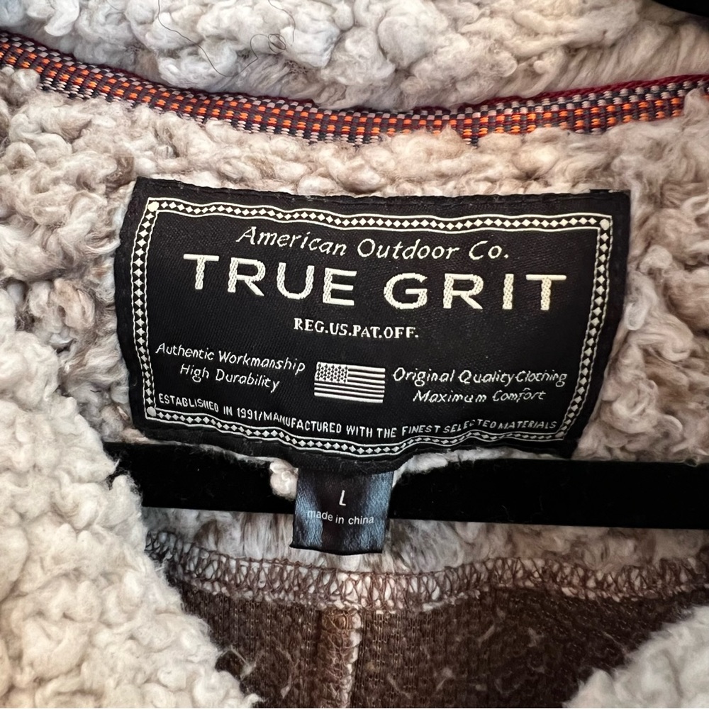 Unisex True Grit Frosty Tipped Soft Sherpa Pullover | L - Picture 8 of 13